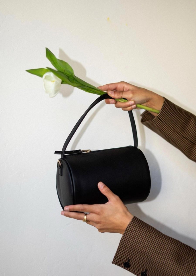 The Luncher (Black), Ethically Made Sustainable Handbags, Consciously