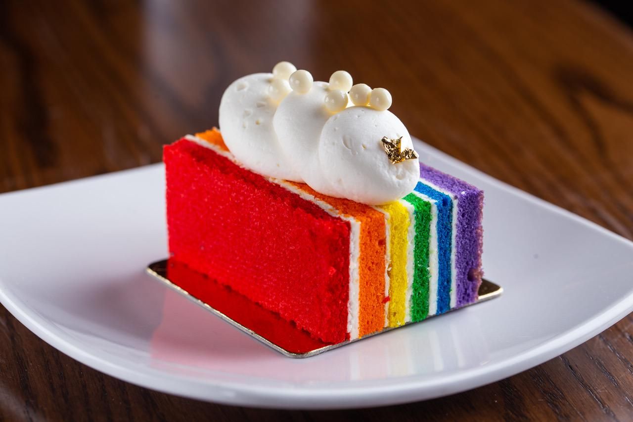 Lgbt Gay Rainbow Cake Decor Topper Fruit Snacks Cold Drinks - Temu